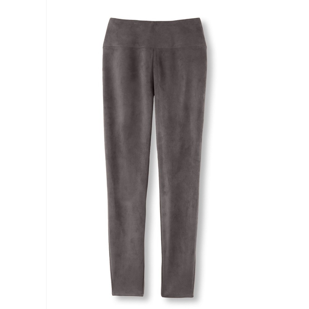 Soft Surroundings Faux Suede Leggings Pants Women's Size S brown Comfort Stretch